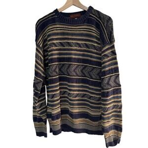 Vintage Hastings “Grandpa” Sweater Size Medium Knitted Striped